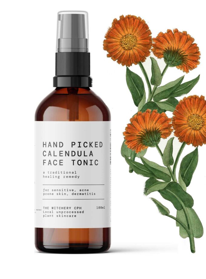 Organic Calendula Face Tonic, a traditional remedy to heal the skin