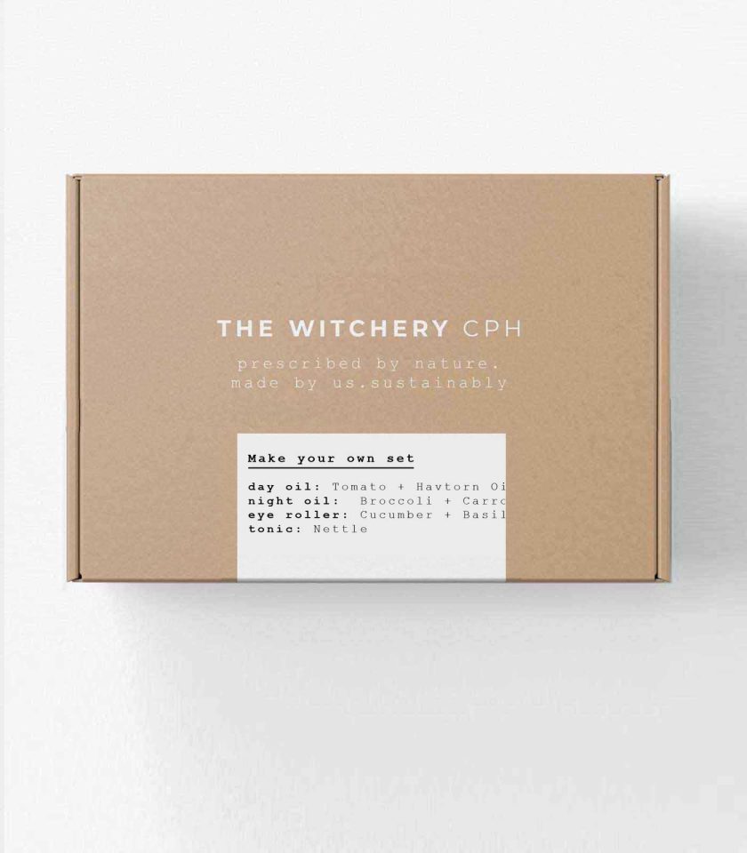 make your own natural skincare set of face oils and botanical mist, the witchery cph