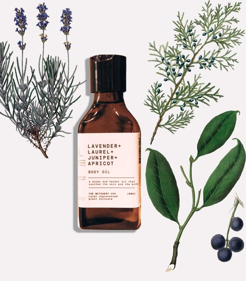 Lavender Laurel leaf Juniper muscle relaxing, woody Body oil