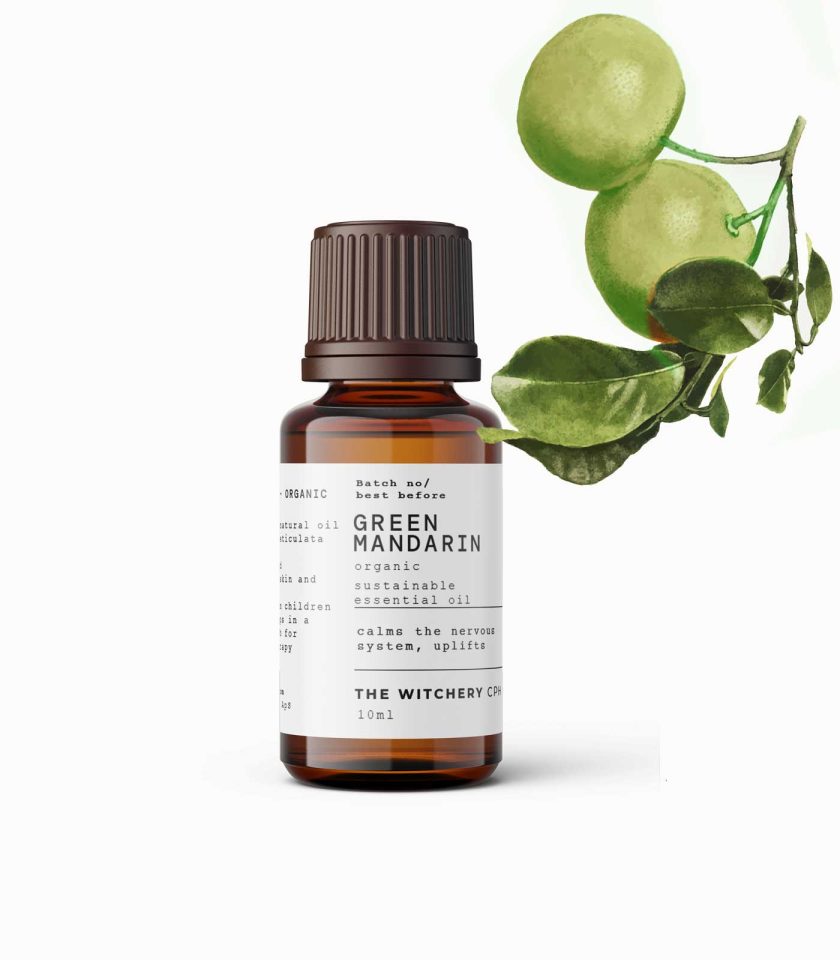 organic green mandarin essential oil from Italy