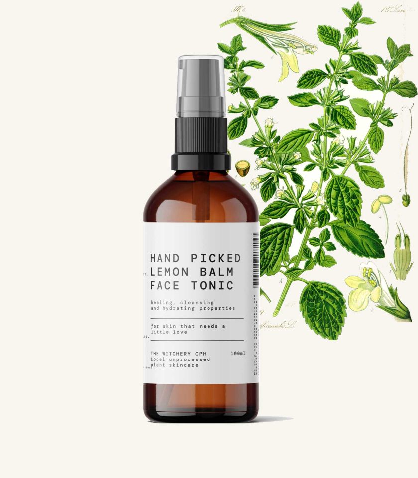 Organic Lemon Balm Face Tonic, 100% natural hydrolate