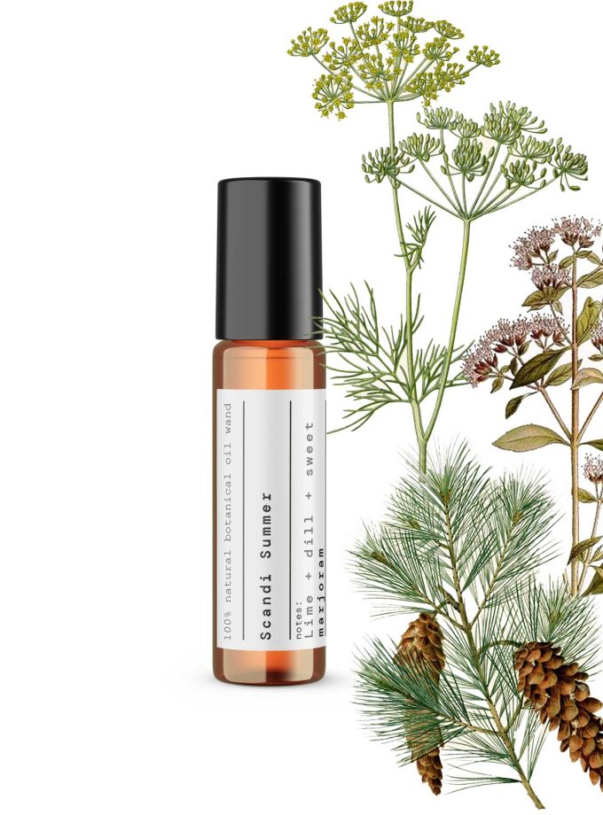 natural botanical perfume oil wand