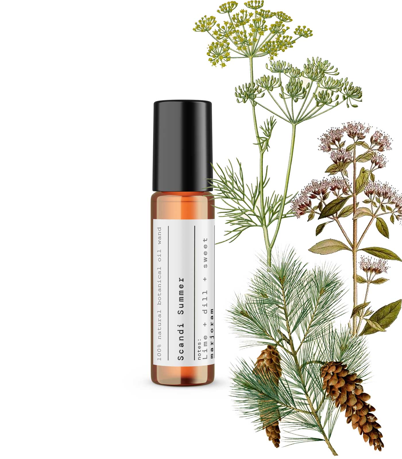 natural botanical perfume oil wand