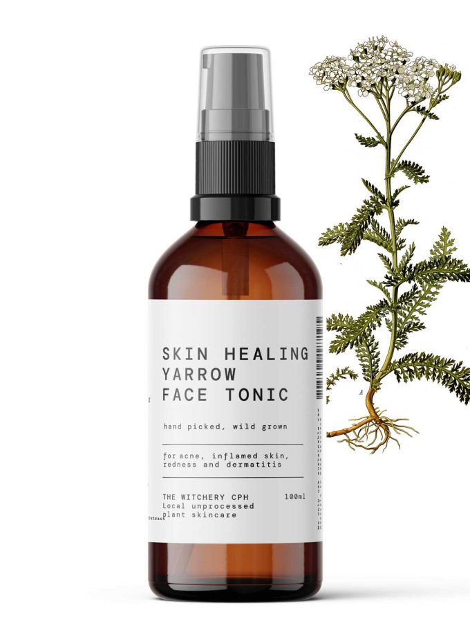 organic steam distilled yarrow hydrofoil face mist, 100% natural, fresh, unprocessed skin tonic